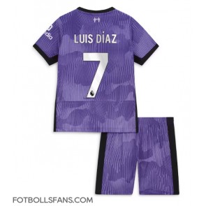 Liverpool Luis Diaz #7 Replika Tredje Tröja Barn 2023-24 Kortärmad (+ Korta byxor)